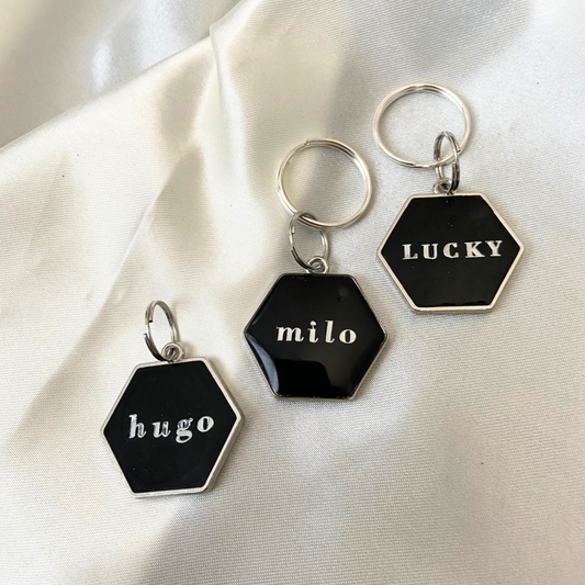 BLACK HEXAGON Tag